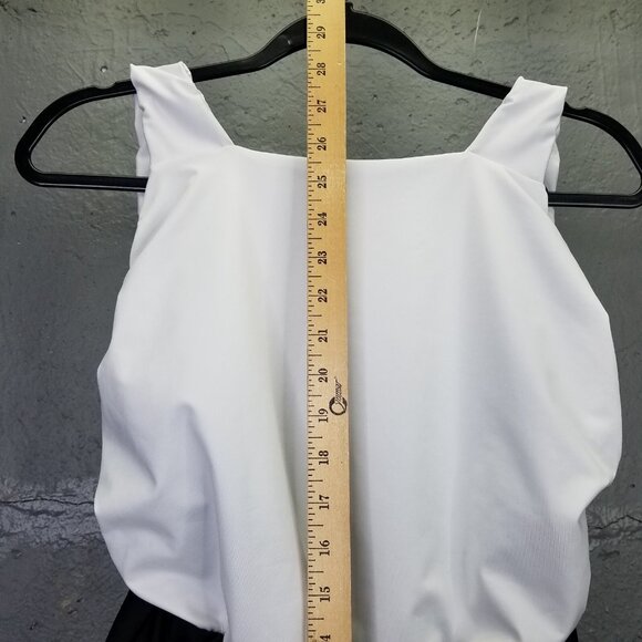 Hackwith Design House Bathing Suit Plus +1 US 14 One Piece Black White Swimsuit - Picture 10 of 11